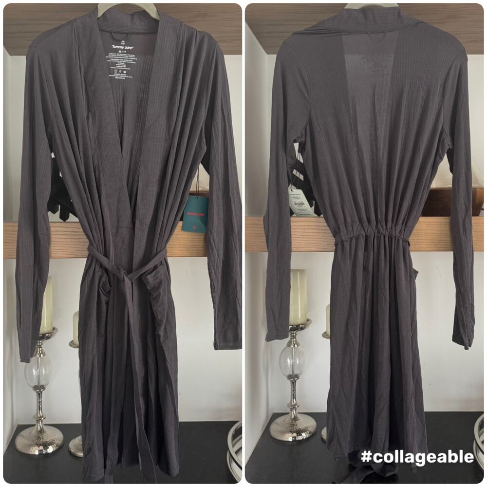 Tommy John Luxe Rib Robe in Phantom